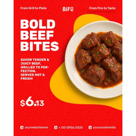 Special Offer Food Product Promotional Poster PSD Template Design